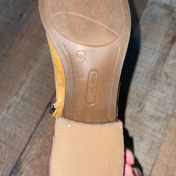 NINE WEST Cabra WOMEN'S BLOCK HEEL ANKLE BOOTIES SIZE 6.5 - Picture 6 of 11